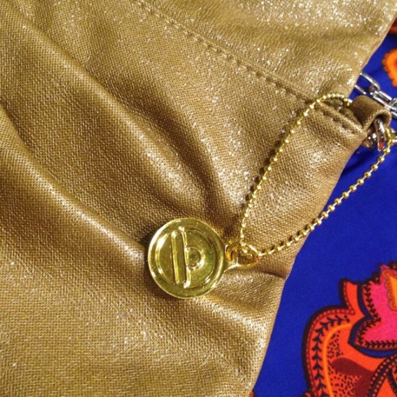 Big Buddha Gold Shimmer Chain Clutch - Picture 3 of 5